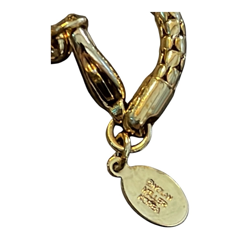 055 vintage Nolan Miller, crystal heart Pendant Necklace - Picture 5 of 6